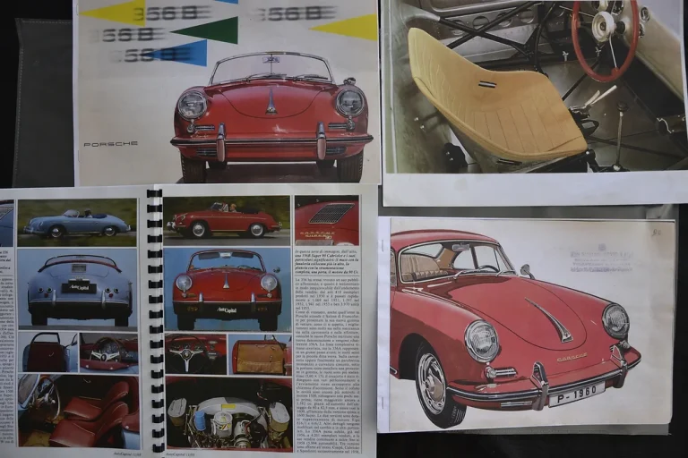porsche 356 libretti interno