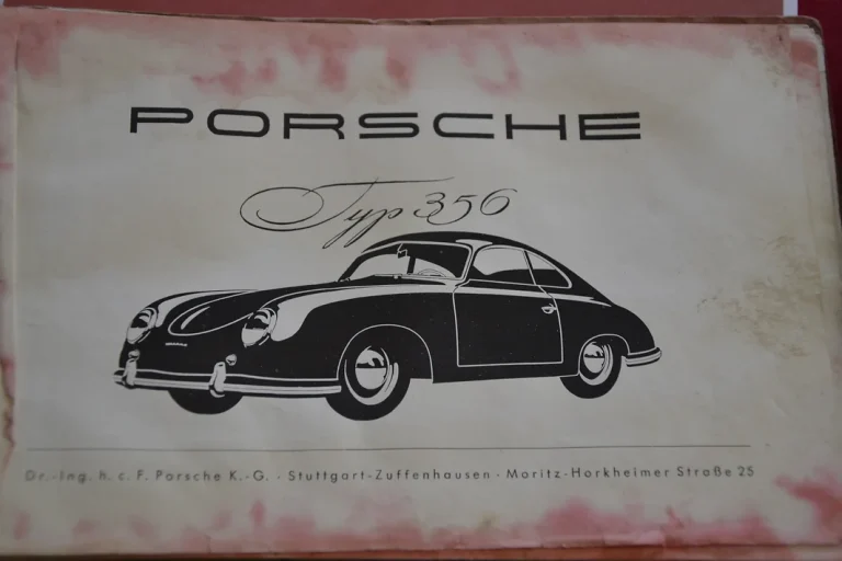 porsche typo 356 libretto uso e manutenzione